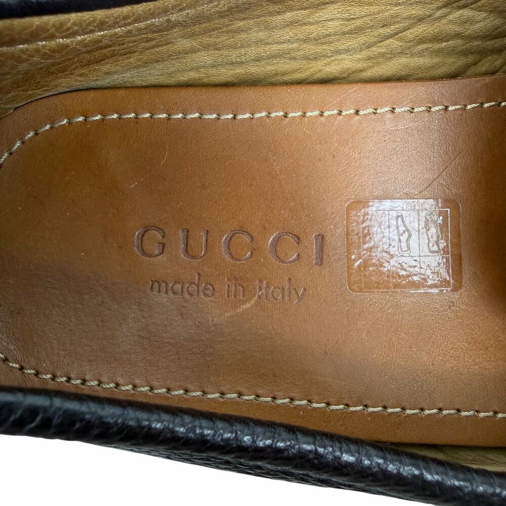 Gucci Horsebit Web Leather Driver Loafer Slip On Brown Size 10/ 10.5 - Picture 13 of 14